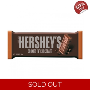 Hersheys Cookies 'N' Chocolate 40g Hershey's Candy Bar